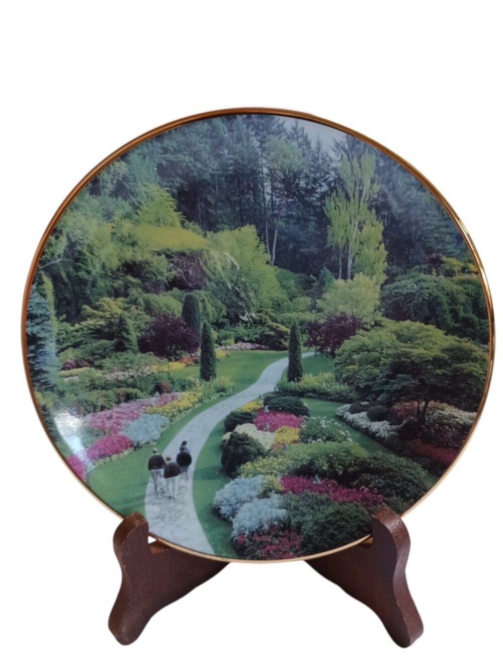 Butchart Gardens Sunken Garden Fine Bone China 6" Collector Plate England